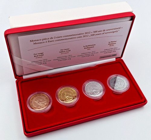 Set euro in metallo - 4x,