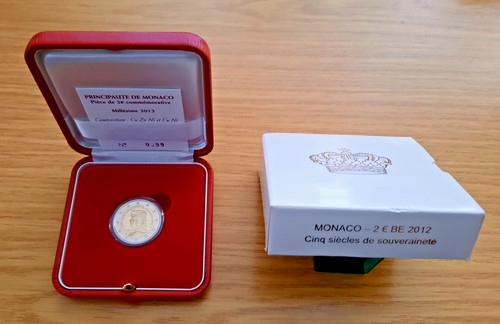 Euro commemorativi monaco - euro,